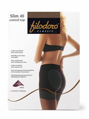 Filodoro Slim 40 Control Top колготки женские с шортиками большой плотности