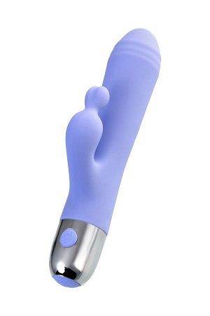 Вибратор с клиторальной стимуляцией Flovetta Crocus, силикон, фиолетовый, 17,5 см