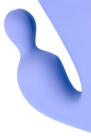Вибратор с клиторальной стимуляцией Flovetta Crocus, силикон, фиолетовый, 17,5 см