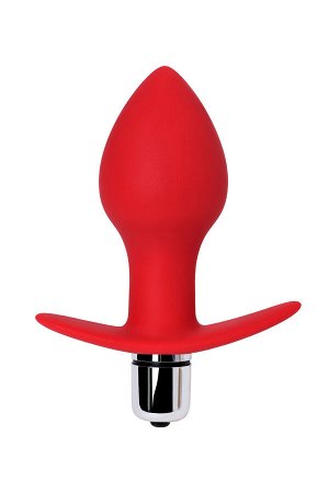 Анальная вибровтулка ToDo by Toyfa Glam, силикон, красная, 9,7 см, ? 4 см