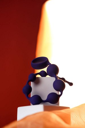 Анальная цепочка ToDo by Toyfa Grape, силикон, фиолетовый, 35 см, ? 2,7 см