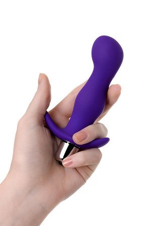 Анальная пробка с вибрацией A-Toys by TOYFA Kamet, размер M, силикон, фиолетовый, 12,9 см