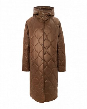 Пальто утепленное жен. цвет (007151) хаки