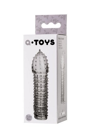 Насадка на пенис TOYFA  A-Toys Boyn, TPR, прозрачный, 15,2 см