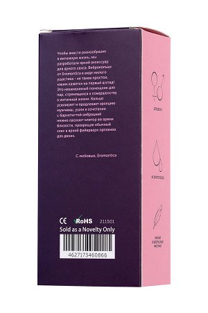 Eromatica Эрекционное кольцо на пенис Eromantica, силикон, розовый, ? 3,1 см