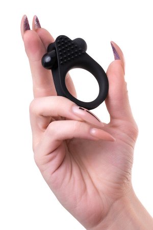 Виброкольцо на пенис A-Toys by TOYFA Brid, силикон, черный, 6,3, ? 3,1 см