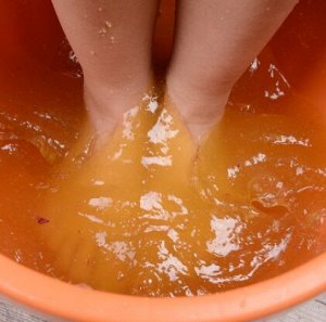 Гелевая ванночка для ног имбирь