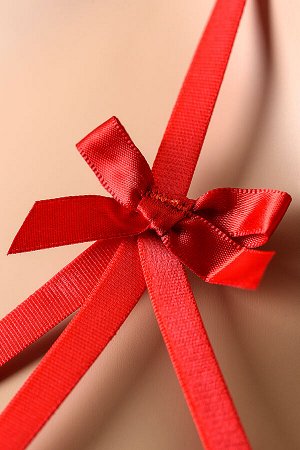 Эротическое боди Candy Girl Charis, кружево, сетка, красный, XL