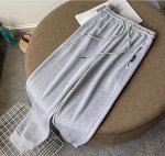Женские брюки-джоггеры, цвет серый