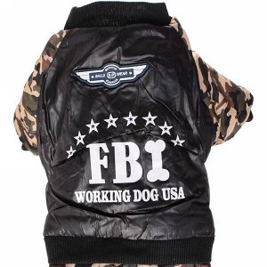 Комбинезон для собаки "FBI" размер M(24*40*24см)