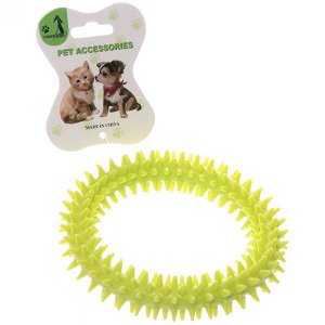 Игрушка для собаки "Bubble gum-Кольцо преданности" 12см цвет микс