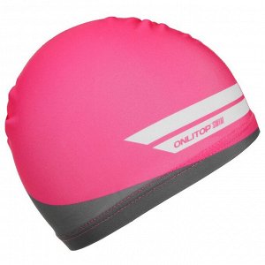 Шапочка для плавания детская тканевая ONLITOP Swim, цвет розовый, обхват 46-52 см