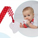 ROXY-KIDS - Прорезыватель на держателе. Красный