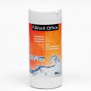 Влажные салфетки Favorit Office Screen Clean, для экранов, 100 шт