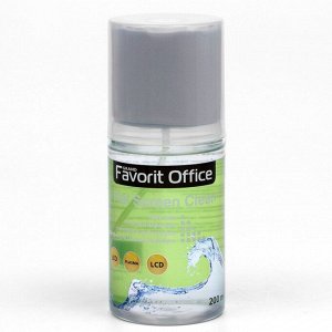 Набор Favorit Office Flat Screen Clean, для экранов, гель, 200 мл + микрофибра