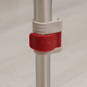 Швабра для мытья пола плоская , телескопическая ручка 116-212 см, насадка из микрофибры 26 см, МИКС