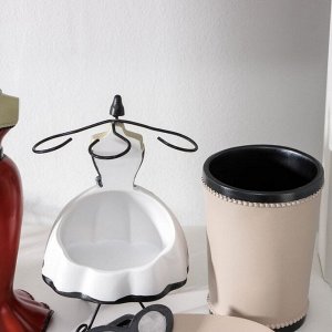Набор аксессуаров для ванной комнаты «Мерси», 4 предмета (дозатор 200 мл, мыльница, 2 стакана)