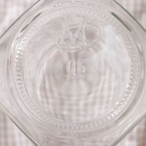 Набор банок стеклянных с крышкой «Квадро», 6 шт, 0,9 л, ТО-82 мм