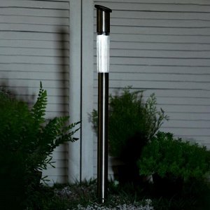УЦЕНКА Фонарь садовый на солнечной батарее "Столбик" 70 см, d-4,9 см, 1 led, металл