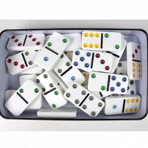 Домино Домино — настольная игра, в процессе которой выстраивается цепь костяшек («костей», «камней»), соприкасающихся половинками с одинаковым количеством точек, обозначающим число очков. 
Играют от д
