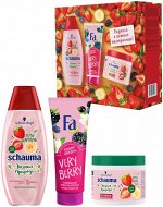 Набор Schauma Шампунь Смузи Клубника Банан + Маска + Fa Крем-гель для душа Smoothie Very Berry ( -80% на гель для душа)