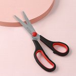 Ножницы универсальные, 5,5&quot;, 13,7 см, цвет чёрный/красный