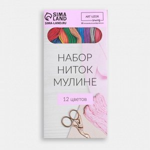 Арт Узор Набор ниток мулине  8 ± 1 м, 12 шт