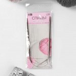 Спицы для вязания, круговые, с пластиковой леской, d = 4,5 мм, 14/80 см, с иглой