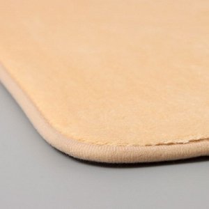Коврик для ванной с эффектом памяти SAVANNA Memory foam, 50x80 см, цвет бежевый