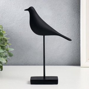 Сувенир полистоун "Птица - длинные лапки" чёрная 23х17 см
