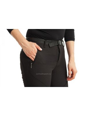 Женские брюки-виндстопперы на флисе Azimuth B 018 Черный