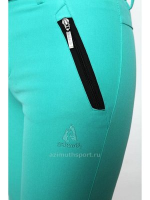 Женские брюки-виндстопперы на флисе Azimuth B 77 Мятный