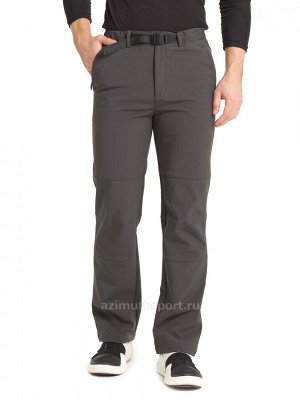 Мужские брюки-виндстопперы на флисе Azimuth A 01 Темно-серый
