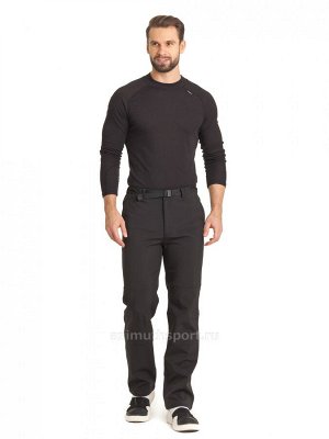 Мужские брюки-виндстопперы на флисе Azimuth A 01 Черный