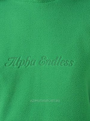 Женское худи на флисе Alpha Endless 21005 Зeленый