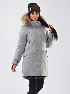 Женская куртка-парка Azimuth B 21802_101 Светло-серый
