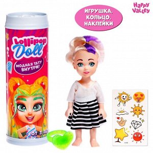 Куколка-сюрприз Lollipop doll с татуировками, МИКС