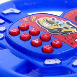 ZABIAKA Музыкальная игрушка «Суперруль», звуковые эффекты, работает от батареек, цвет синий