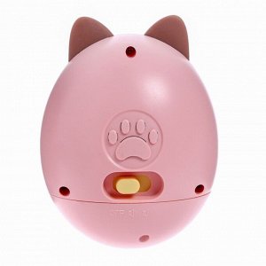 Музыкальная игрушка «Котик-неваляшка», звук, свет, цвет розовый