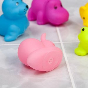 Набор резиновых игрушек для игры в ванной «Маленькие друзья», 5 шт., цвета МИКС