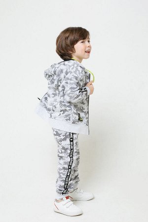 Куртка для мальчика Crockid К 301395 светло-серый меланж, мозаика к1271