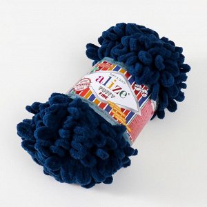 Плюшевая пряжа для вязания руками ALIZE, Puffy fine, 100% микрополиэстер, 14.5 м/100 г, (93)