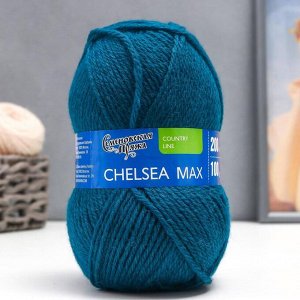 Пряжа Chelsea MAX 50% шерсть англ.кроссбред, 50% акрил 200м/100гр (70027 мор.вол_v2)