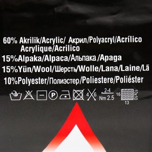 Пряжа "Rainbow" 15% альпака, 15% шерсть, 10% полиэстер, 60% акрил 875м/350гр (1250)