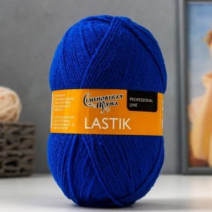 Пряжа Lastik (Ластик) 28% имп.мер.шерсть,69% акрил, 3% эластан 365м/100гр васил_v2 (70180)