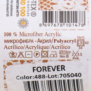 Пряжа "Forever" 100% микрофибра акрил 300м/50гр (488)