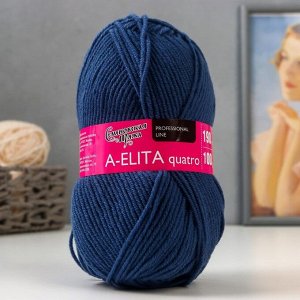 Пряжа A-elita quatro (Аэлита кватро) 50% шерсть, 50% акрил 190м/100гр гроза (7297)