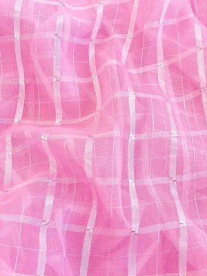 Берта розовый тюль до подоконника арт.19171 (290*170-1шт)
