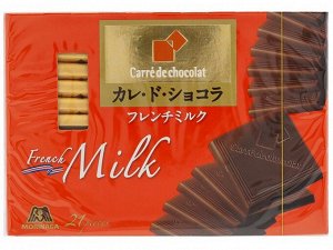 Шоколад Carre de Chocolat "Французское молоко" 21шт, Morinaga, 102г, 1/6/72