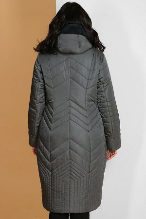 Пальто зимнее с капюшоном длинное женское